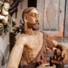 Sculpture en bois peint polychrome d'un Saint personnage  - Italie XVIIe – Image 7