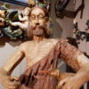Sculpture en bois peint polychrome d'un Saint personnage  - Italie XVIIe – Image 8