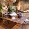 TABLE GETLEG EPOQUE BAROQUE SUEDOISE XVIII  PATINE BLEU DE PRUSSE