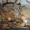 ELEGANTE SUSPENSION EN VERRE DE MURANO AMBRE CA.1880 – Image 2