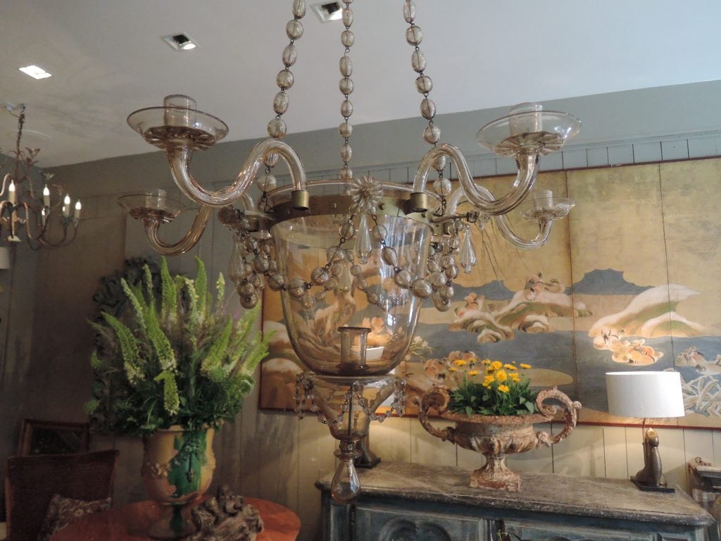 ELEGANT MURANO AMBER GLASS SUSPENSION CA.1880 - Image 5