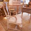FAUTEUIL BAROQUE SUEDOIS PATINE BLANCHE CA,1800 – Image 2