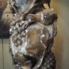 PAIRE DE LAMPADAIRES COLONNES BAROQUE ITALIENNES OISEAUX & GRAPPES DE RAISIN XVIIIE EN BOIS DORE + AJ CYLINDRES – Image 2