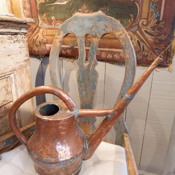 XVIIITH CENTURY RED COPPER WATERING CAN
