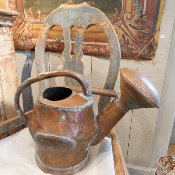 XVIIITH CENTURY RED COPPER WATERING CAN
