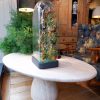 TABLE BASSE TRAVERTIN PAR PHILLIPE DRAENERT CA.1970