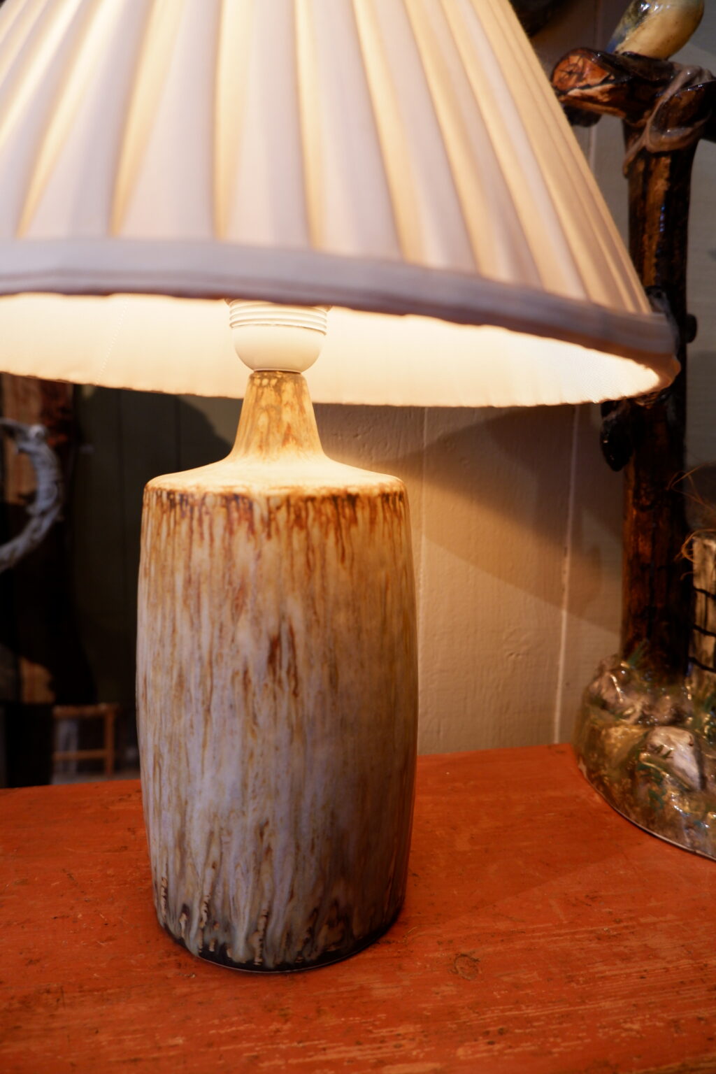 Petite lampe de table en céramique vert celadon "RUBUS" par GUNNAR NYLUND -Suède ca.1960 – Image 3