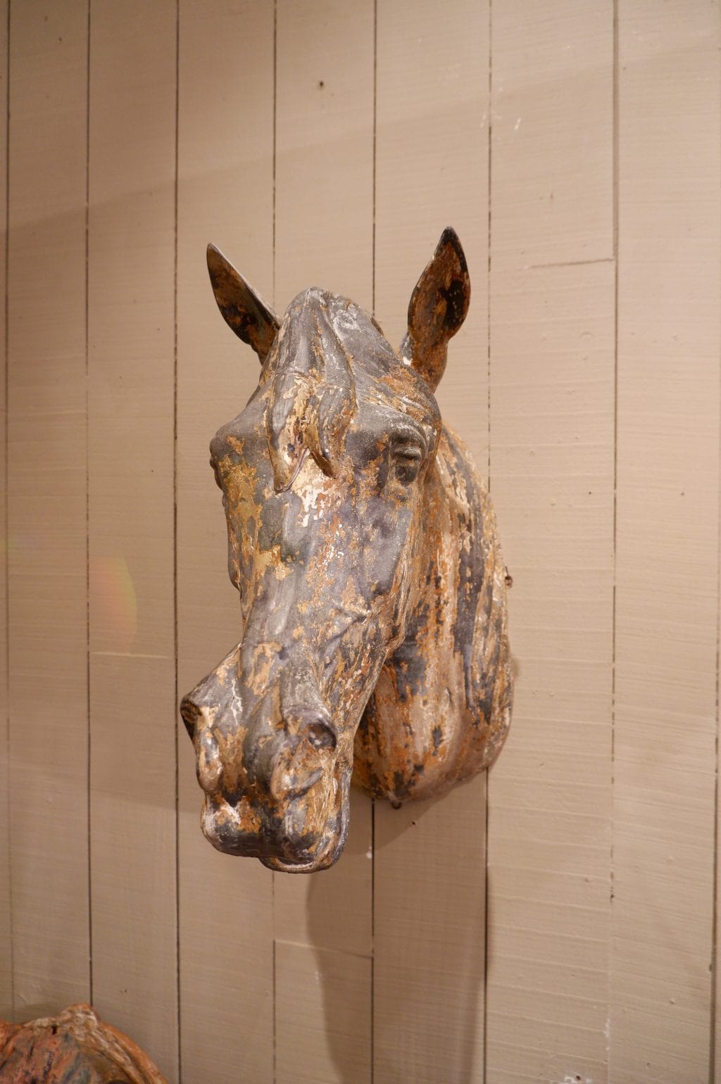 ZINC HORSE HEAD CA.1880 - Image 3