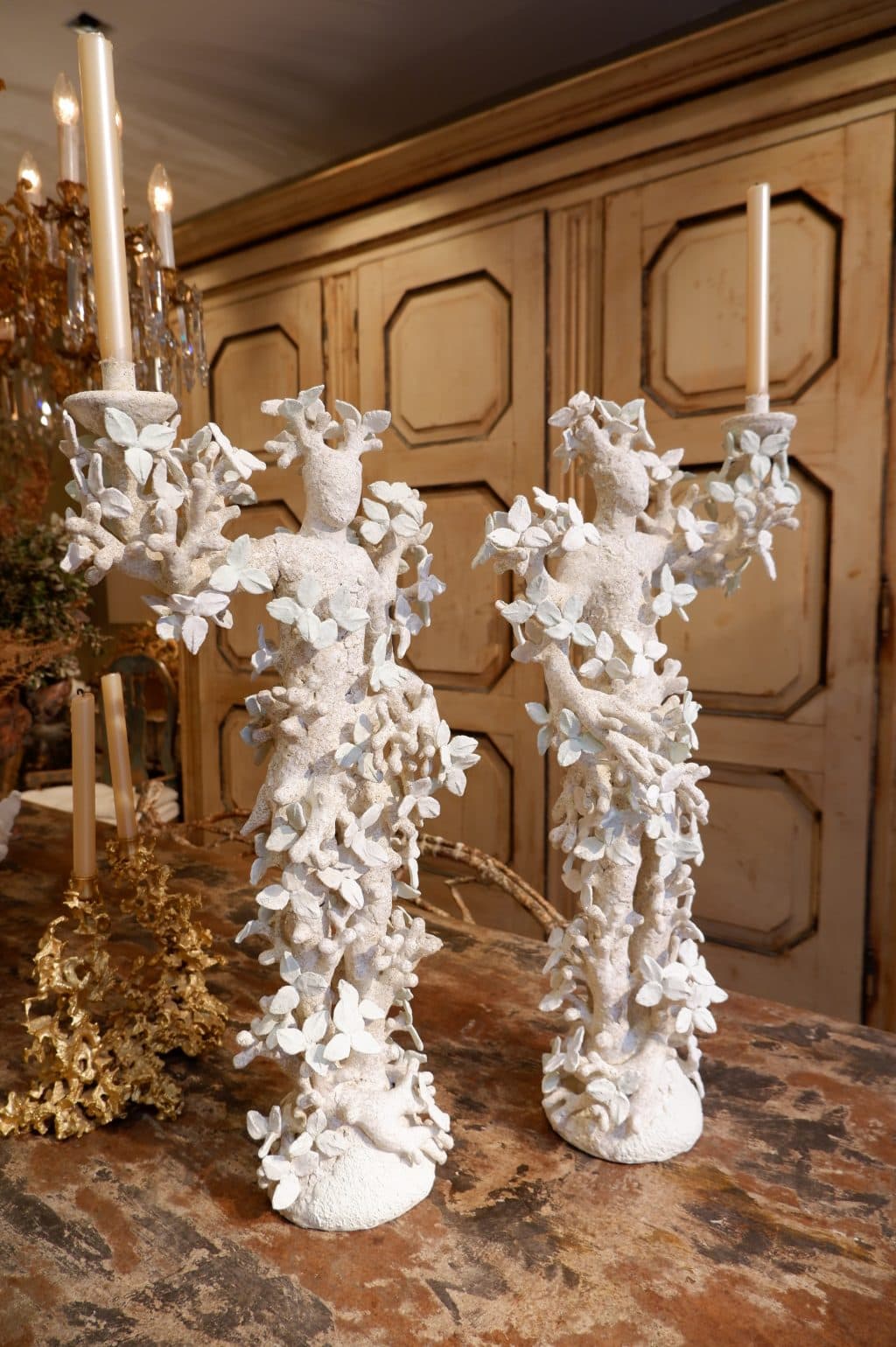 PAIR DE CANDELABRES FEUILLES BY EDOUARD CHEVALIER - Image 5