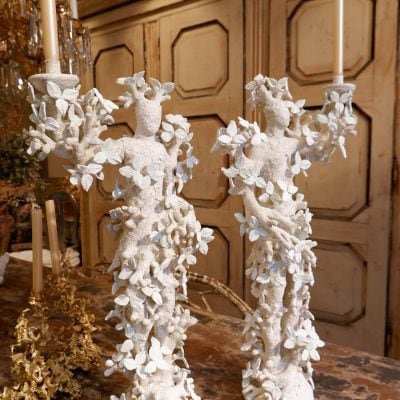 PAIRE DE CANDELABRES FEUILLES PAR EDOUARD CHEVALIER – Image 5