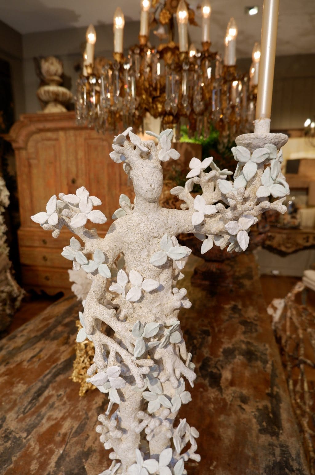 PAIR DE CANDELABRES FEUILLES PAR EDOUARD CHEVALIER - Image 4