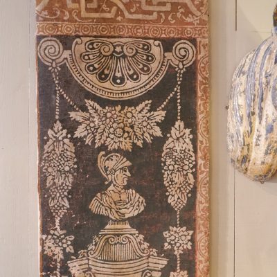 FRAGMENT DE TOILE PEINTE SUEDOISE PERIODE NEOCLASSIQUE XIXe – Image 2