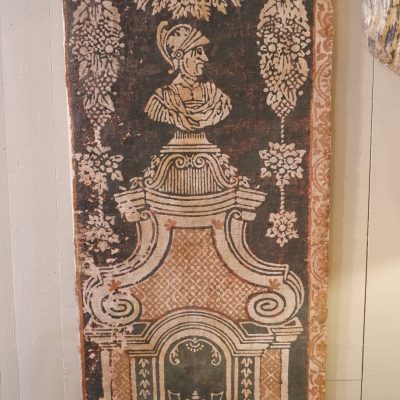 FRAGMENT DE TOILE PEINTE SUEDOISE PERIODE NEOCLASSIQUE XIXe – Image 4