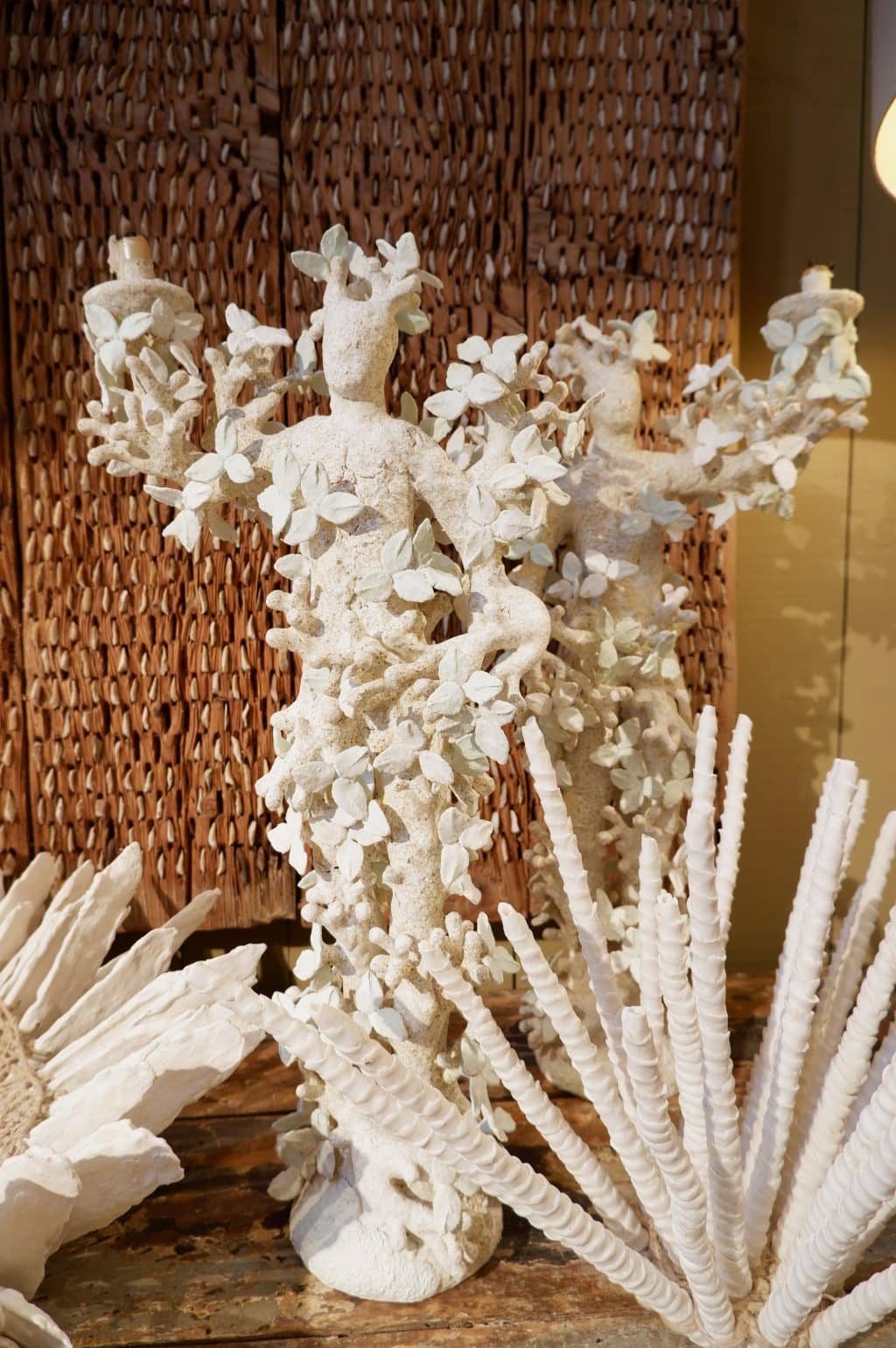 PAIR DE CANDELABRES FEUILLES PAR EDOUARD CHEVALIER - Image 2