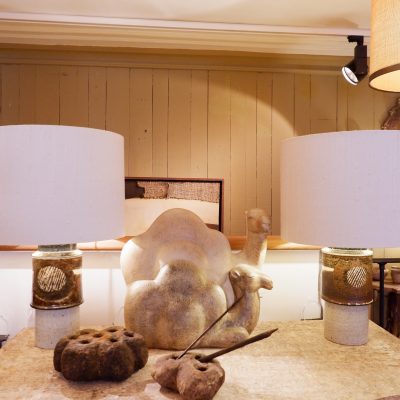 Paire de lampes en céramique signées Inger Persson pour Rorstrand - Suéde ca.1960 – Image 7