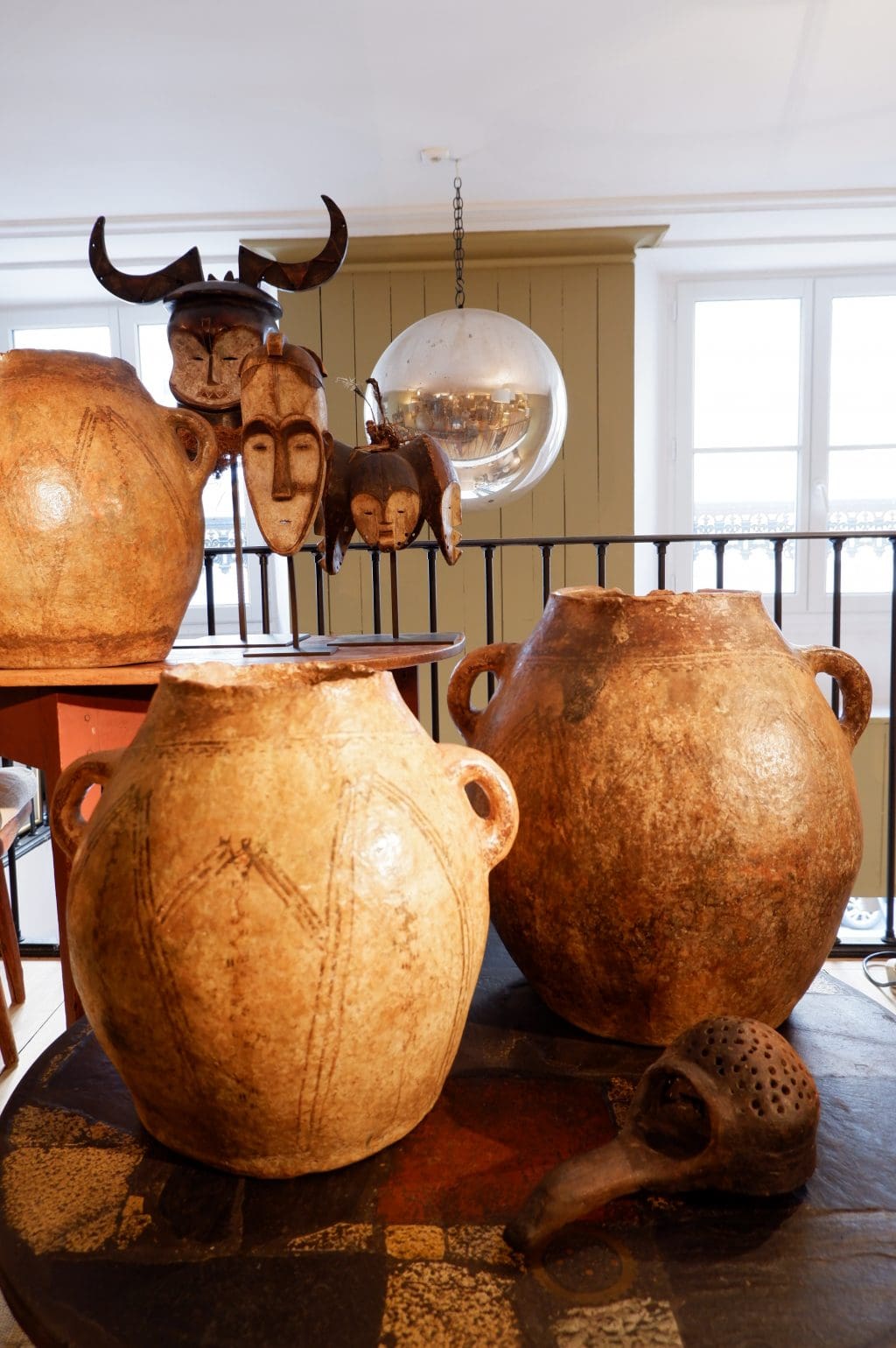 LARGE EARTHENWARE JARS FROM MOROCCAN RIFT - XIXth CENTURY