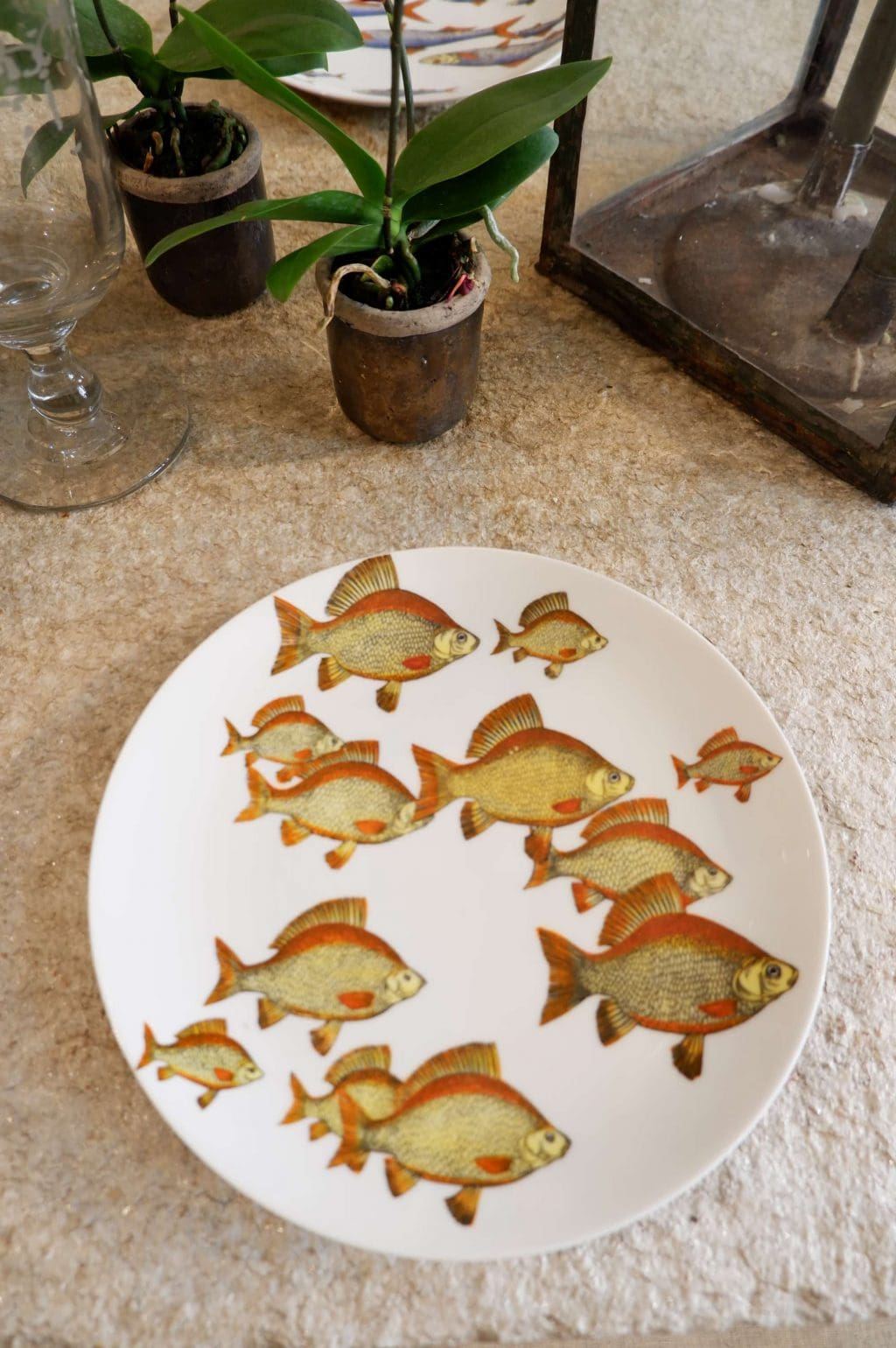 Série de 6 assiettes PESCI en porcelaine "PAR PIERO FORNASETTI" CA.1955 – Image 4