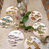 Série de 6 assiettes PESCI en porcelaine "PAR PIERO FORNASETTI" CA.1955 – Image 5