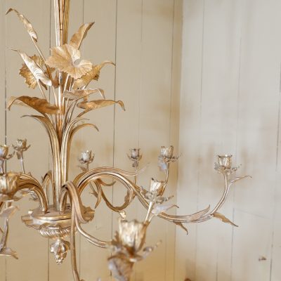 ELEGANT CHANDELIER EN BRONZE DORE CA.1900 – Image 2