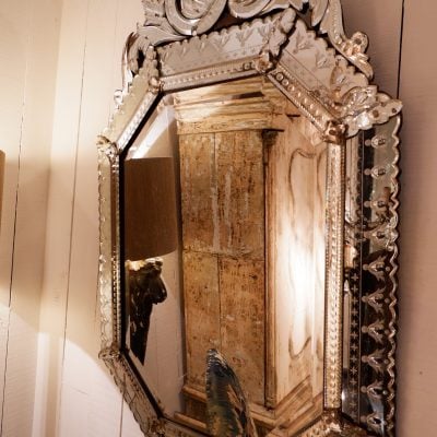 Grand miroir de murano en verre fin XIXe ca.1890 – Image 3