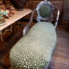 Chaise longue en bois sculpté et feuille d'argent ca.1880 – Image 9