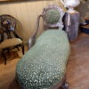 Chaise longue en bois sculpté et feuille d'argent ca.1880 – Image 13