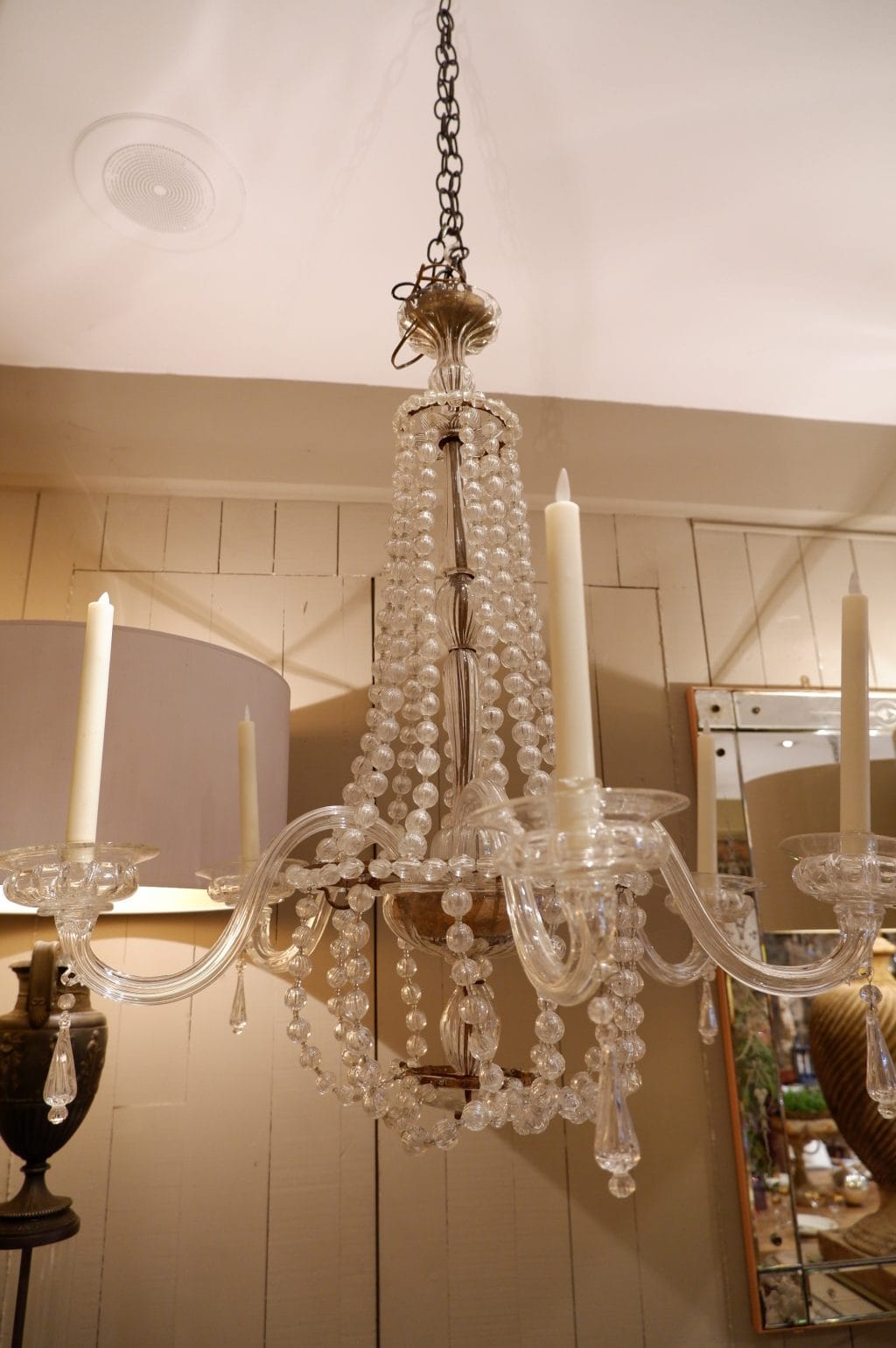 Chandelier en verre de Murano transparent fin XIXe – Image 6
