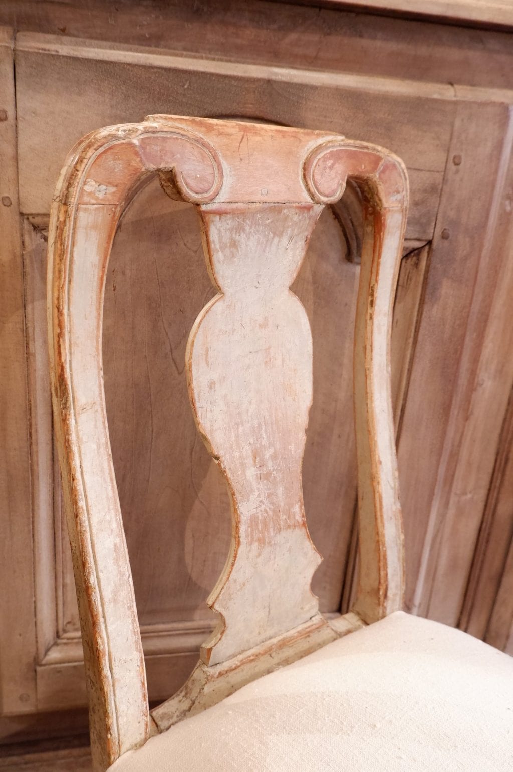 Chaise baroque suédoise patine vert celadon ca.1800 – Image 3