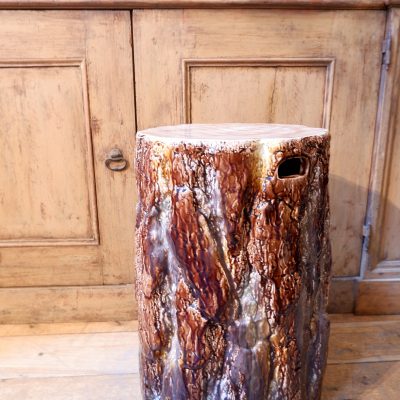 Tabouret tronc en céramique émaillée de Rostrand ca.1960 – Image 3