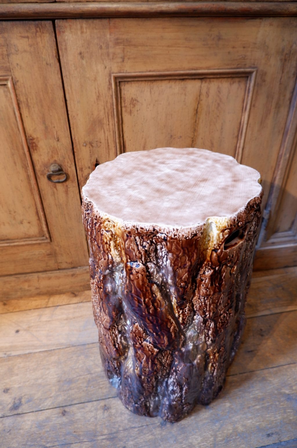 Tabouret tronc en céramique émaillée de Rostrand ca.1960 – Image 2