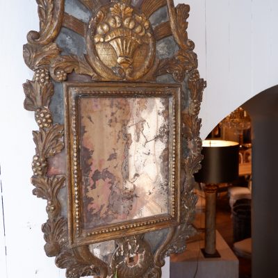 Miroir baroque en bois doré ca.1780 – Image 3