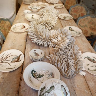 Service à poisson en porcelaine par Johnson Brothers ca.1950