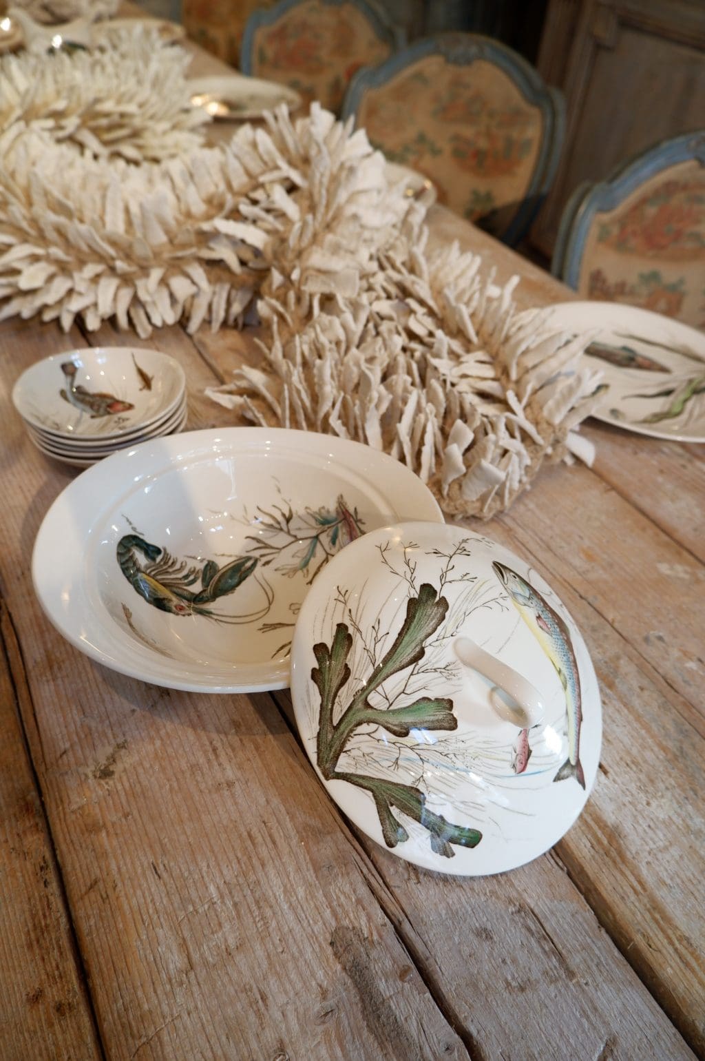 Porcelain fish service by Johnson Brothers ca.1950 - Image 4