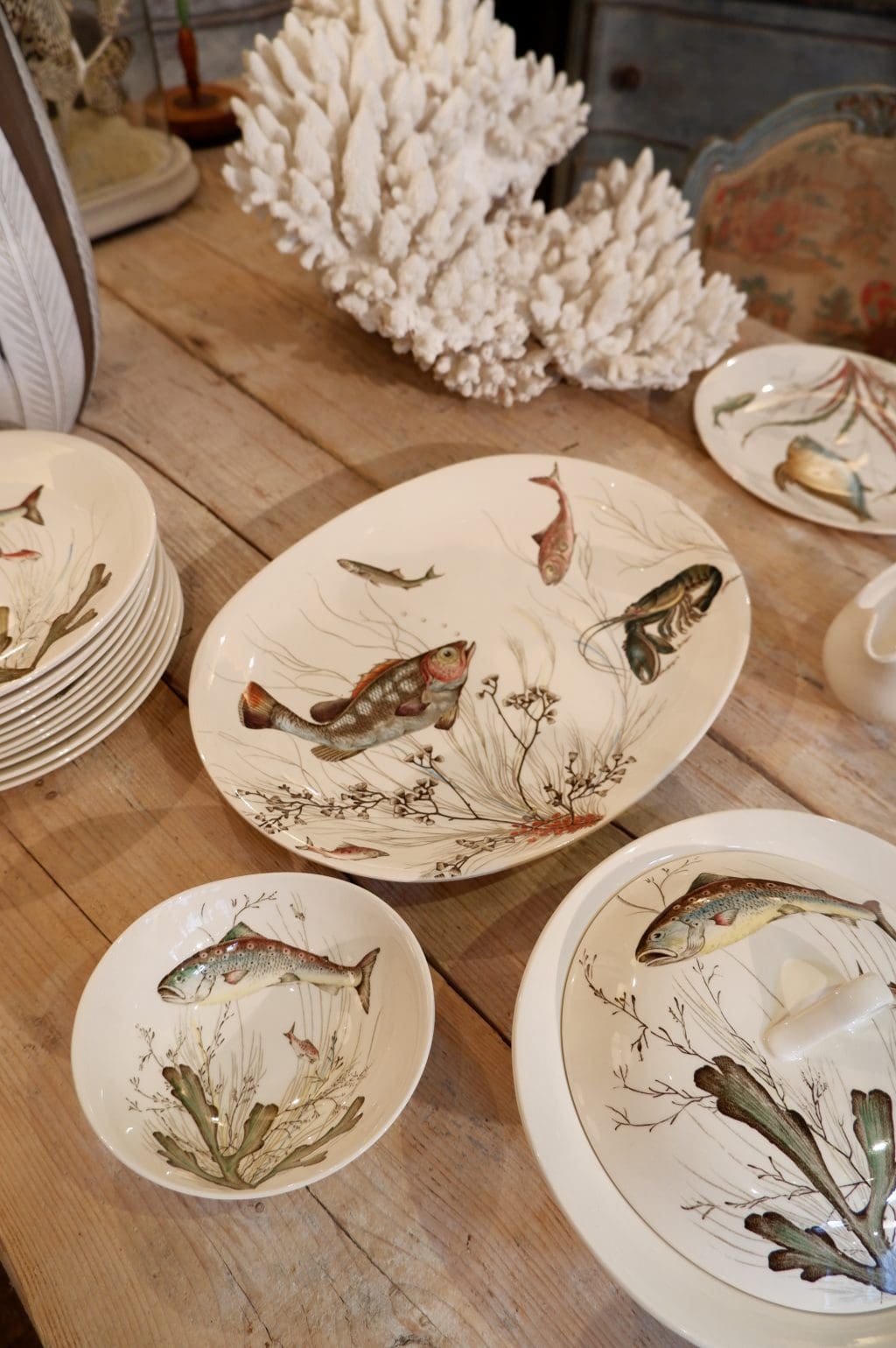Porcelain fish service by Johnson Brothers ca.1950 - Image 6