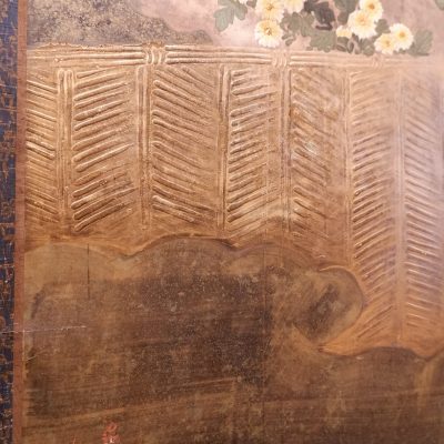 GRAND PARAVENT JAPONAIS EPOQUE MEIJI FIN XIXE- – Image 3