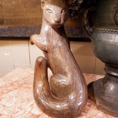 Grande sculpture de loutre en porcelaine par Gunnar Nylund ca.1950