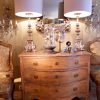 Petite commode gustavienne à 3 tiroirs en bois naturel XIXe