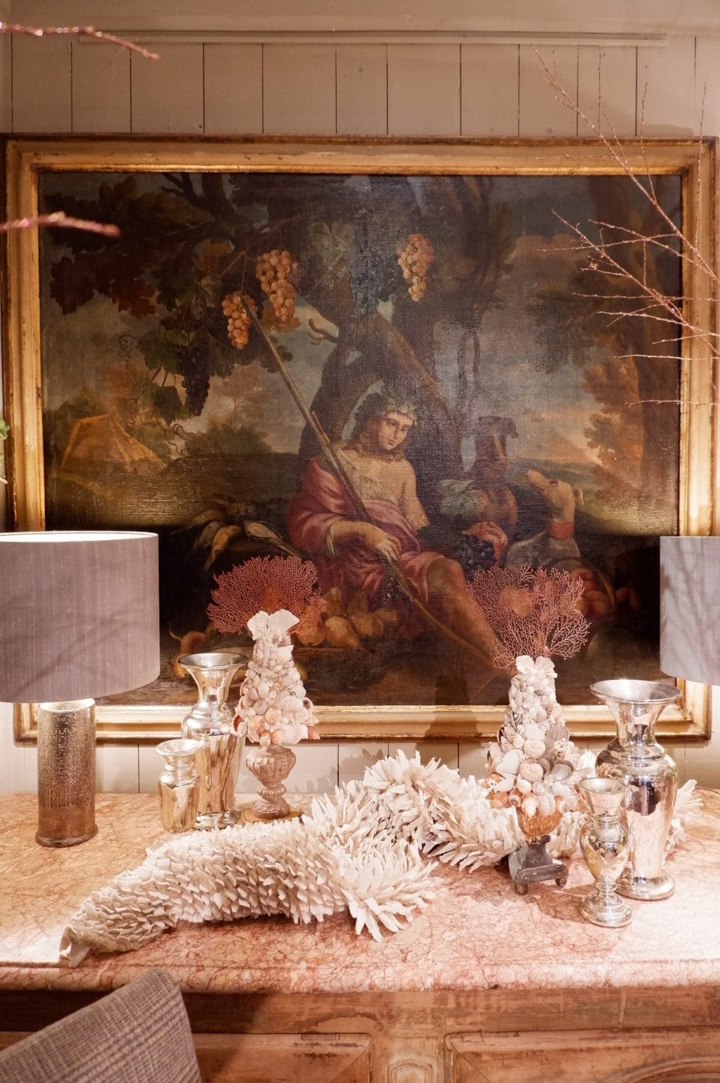 Grand tableau nature d'époque XVIIIE "Allégorie de la chasse" – Image 4