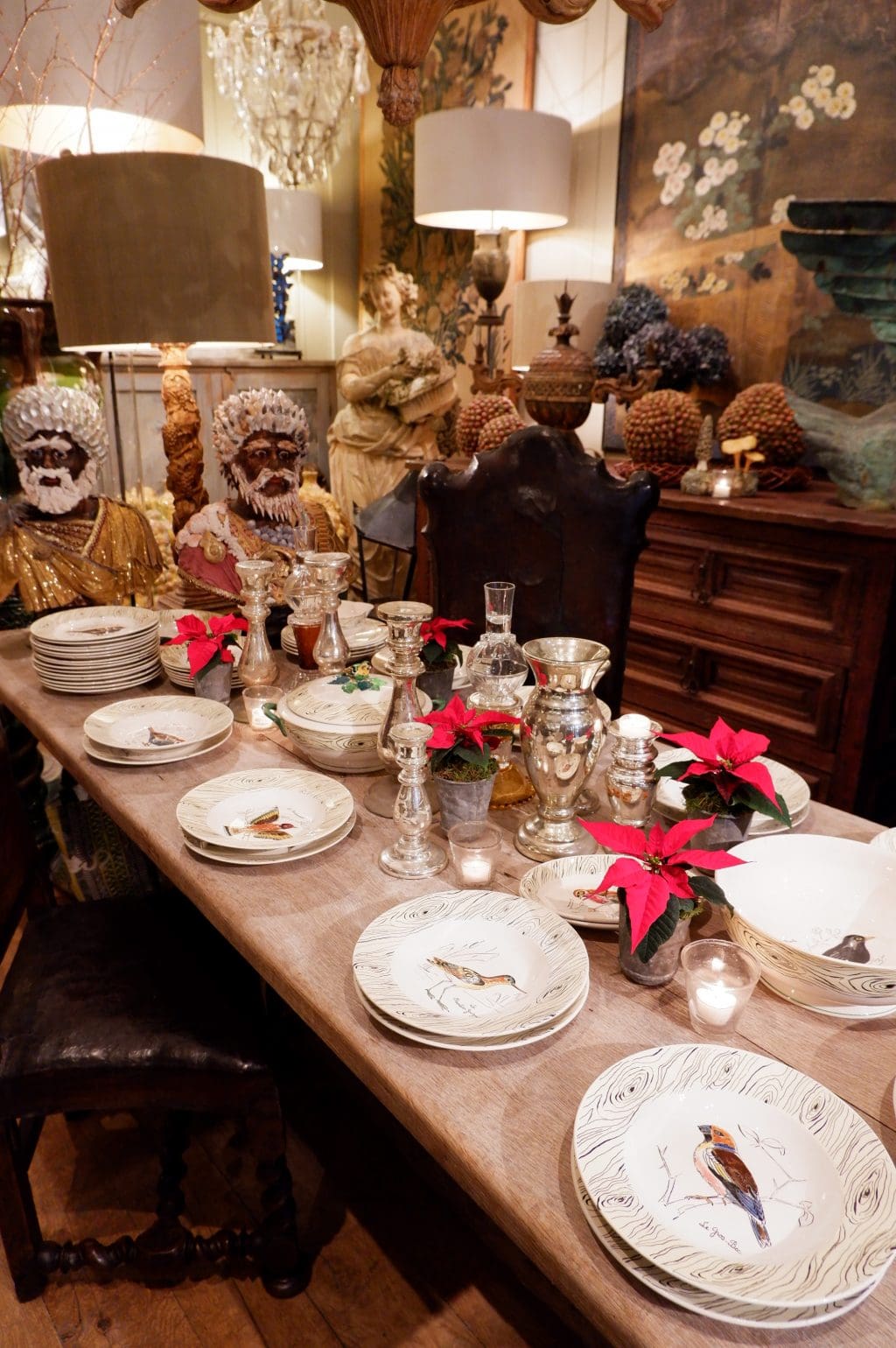 Service de Giens décor "oiseaux et faux-bois" ca.1950 – Image 2