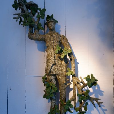 Paire d’appliques Mi-homme Mi-arbre par Edouard Chevalier