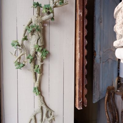 Paire d’appliques Mi-homme Mi-arbre par Edouard Chevalier