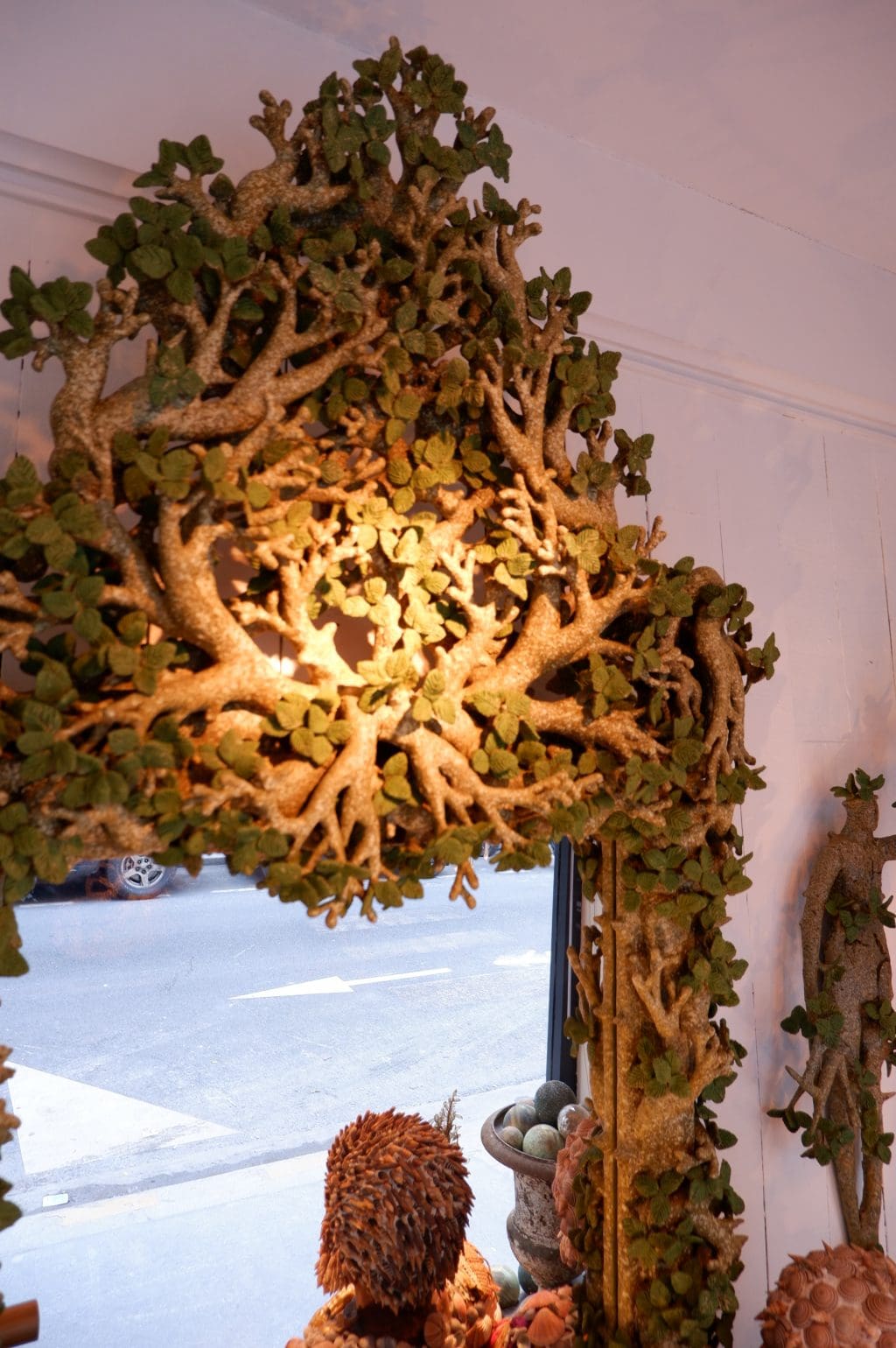 Feuilles vertes mirror by Edouard Chevalier - Image 2