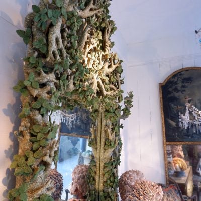 Green leaves mirror by Edouard Chevalier