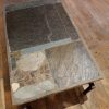 TABLE BASSE EN MOSAIQUE D'ARDOISES GRIS-BLEU PAR PAUL KINGMA CA.1969