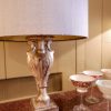 Petit lampe vase italien XVIIIE en bois sculpté à la feuille d'argent + AJ – Image 6