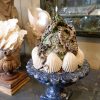 COUPE SUR PIED EN BARBOTINE TROMPE L'ŒIL  "COQUILLAGE AU SERPENT" DANS LE GOUT DE PALISSY – Image 4