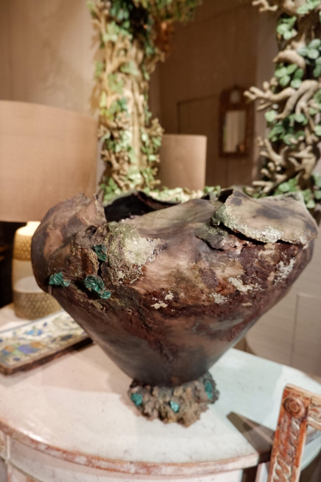 Grandes sculptures en faïence émaillée par Claire Fréchet en 2020