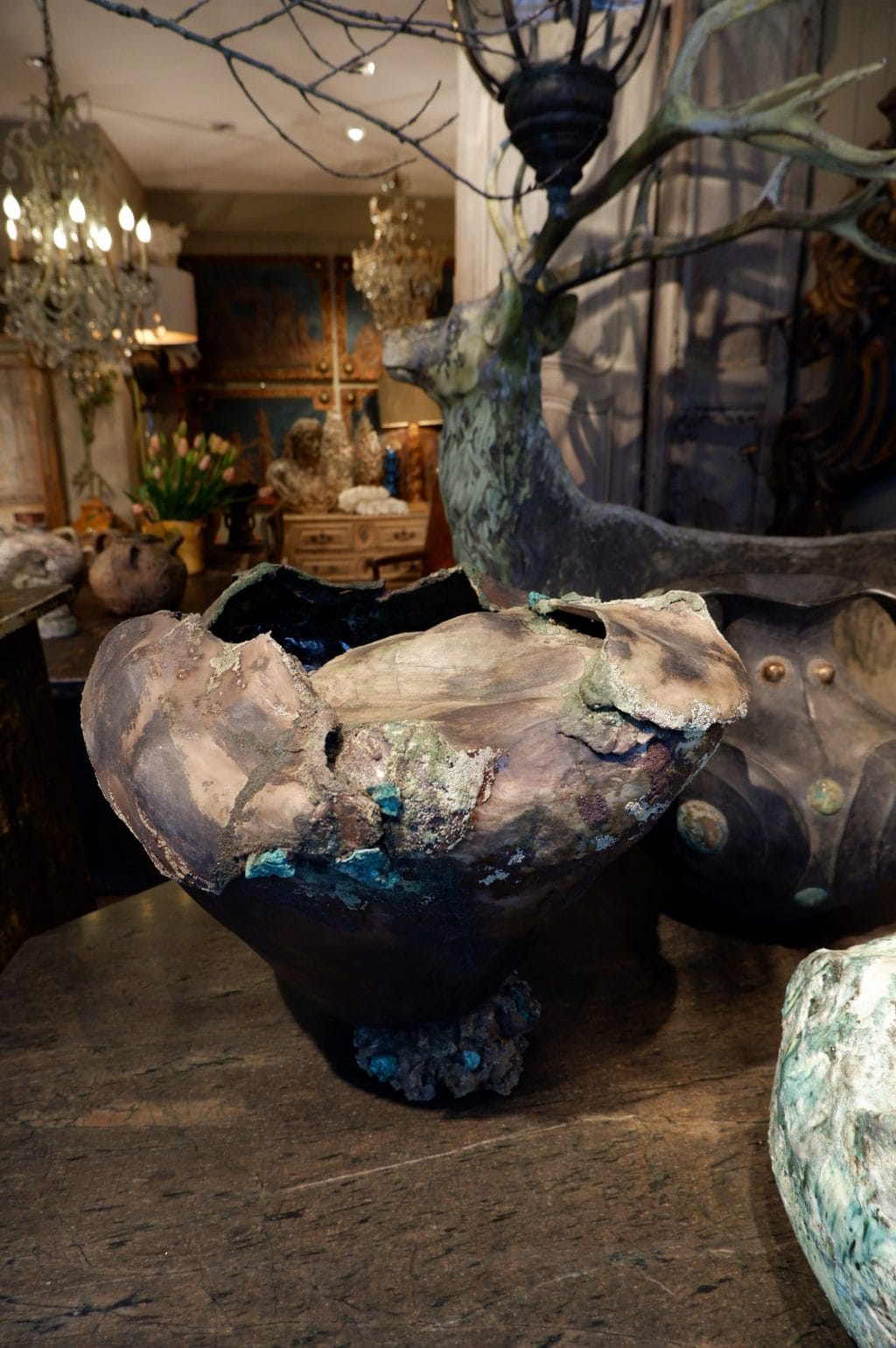 Grandes sculptures en faïence émaillée par Claire Fréchet en 2020 – Image 4