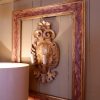 Paire de cadres italiens en bois doré décor faux-mabre vert & rouge d'époque XVIIIE – Image 3