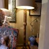 Paire de grands lampadaires colonnes italiennes "faux marbre" + aj cylindre